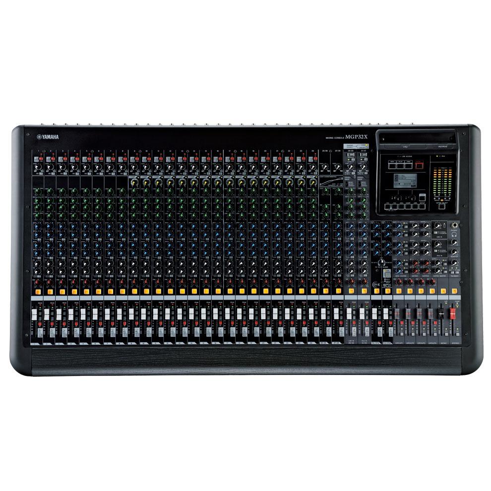 Yamaha MGP32X Mezcladora de 32 canales con efectos digitales EQ gráfico y conexión USB.